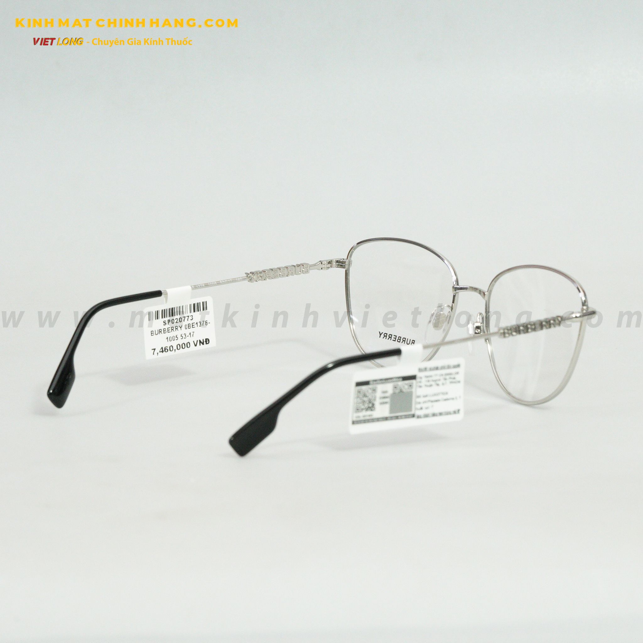  GỌNG KÍNH BURBERRY 0BE1376-1005 53-17 