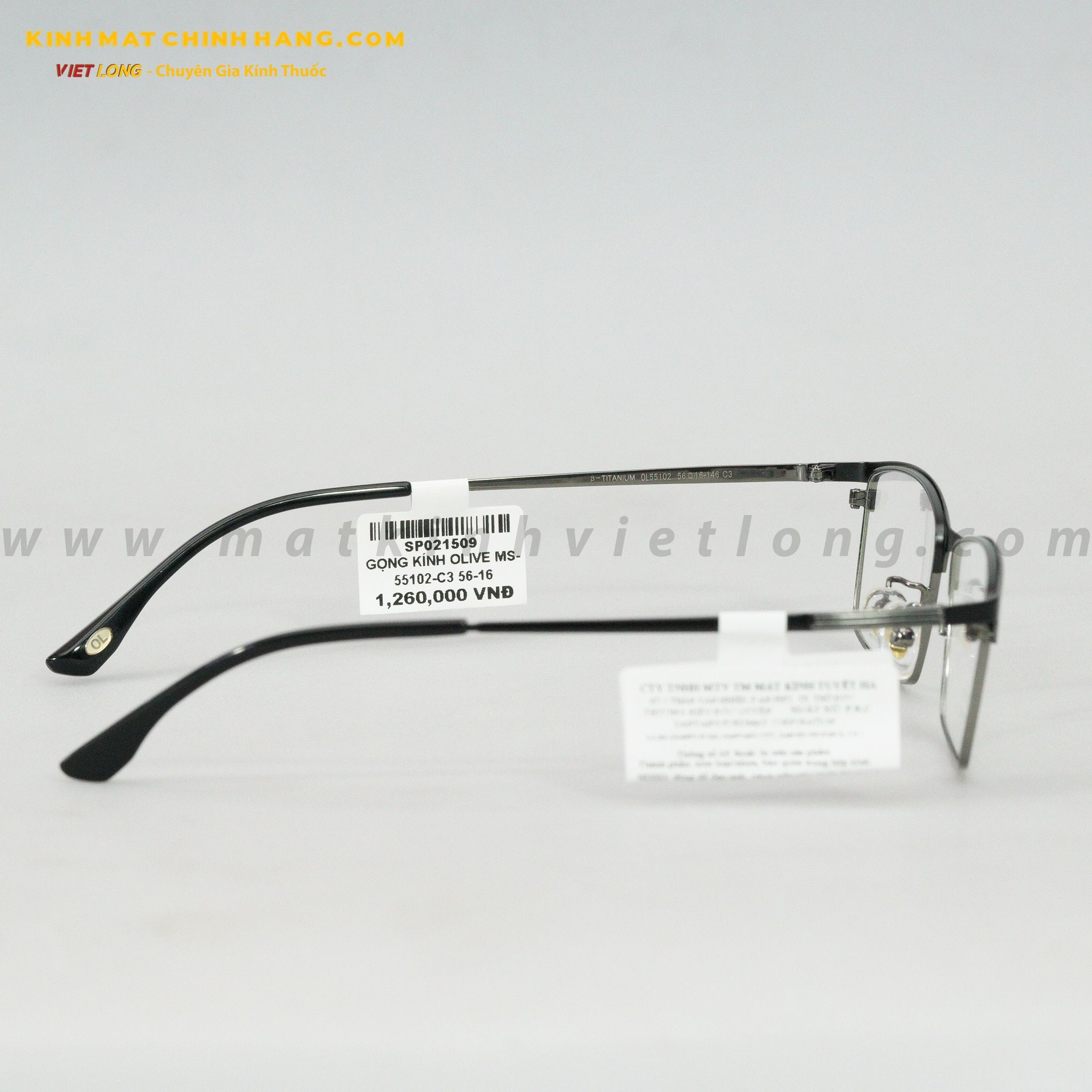  GỌNG KÍNH OLIVE MS-55102-C3 56-16 