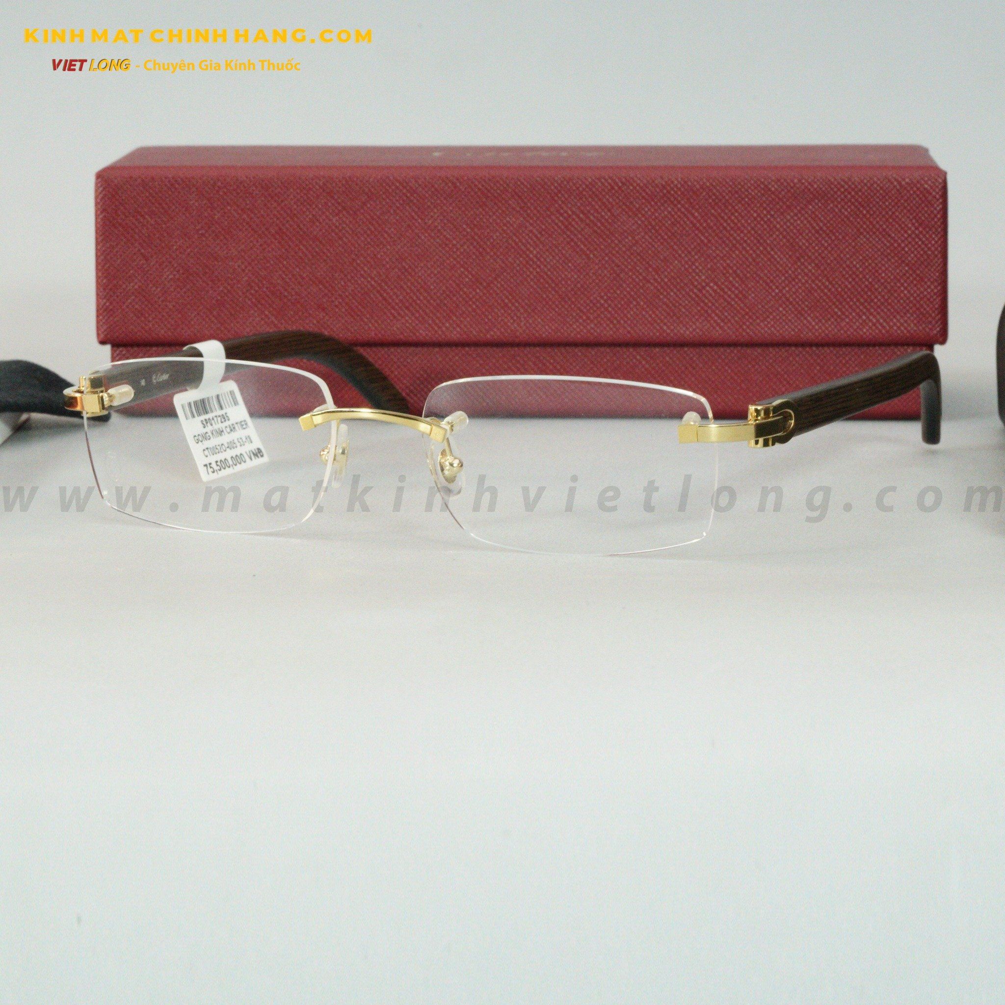  GỌNG KÍNH CARTIER CT0052O-005 53-18 