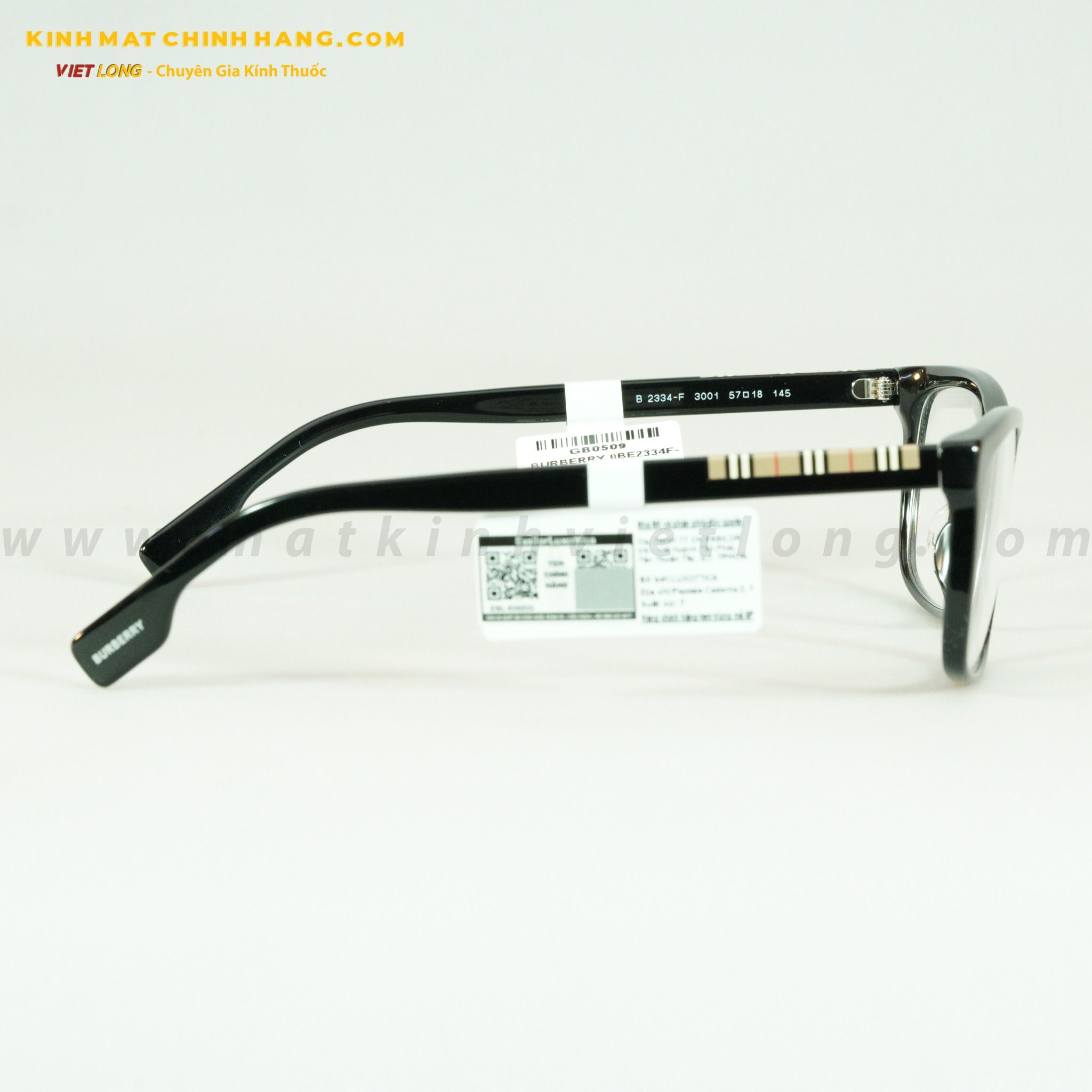  GỌNG KÍNH BURBERRY 0BE2334F-3001 57-18 