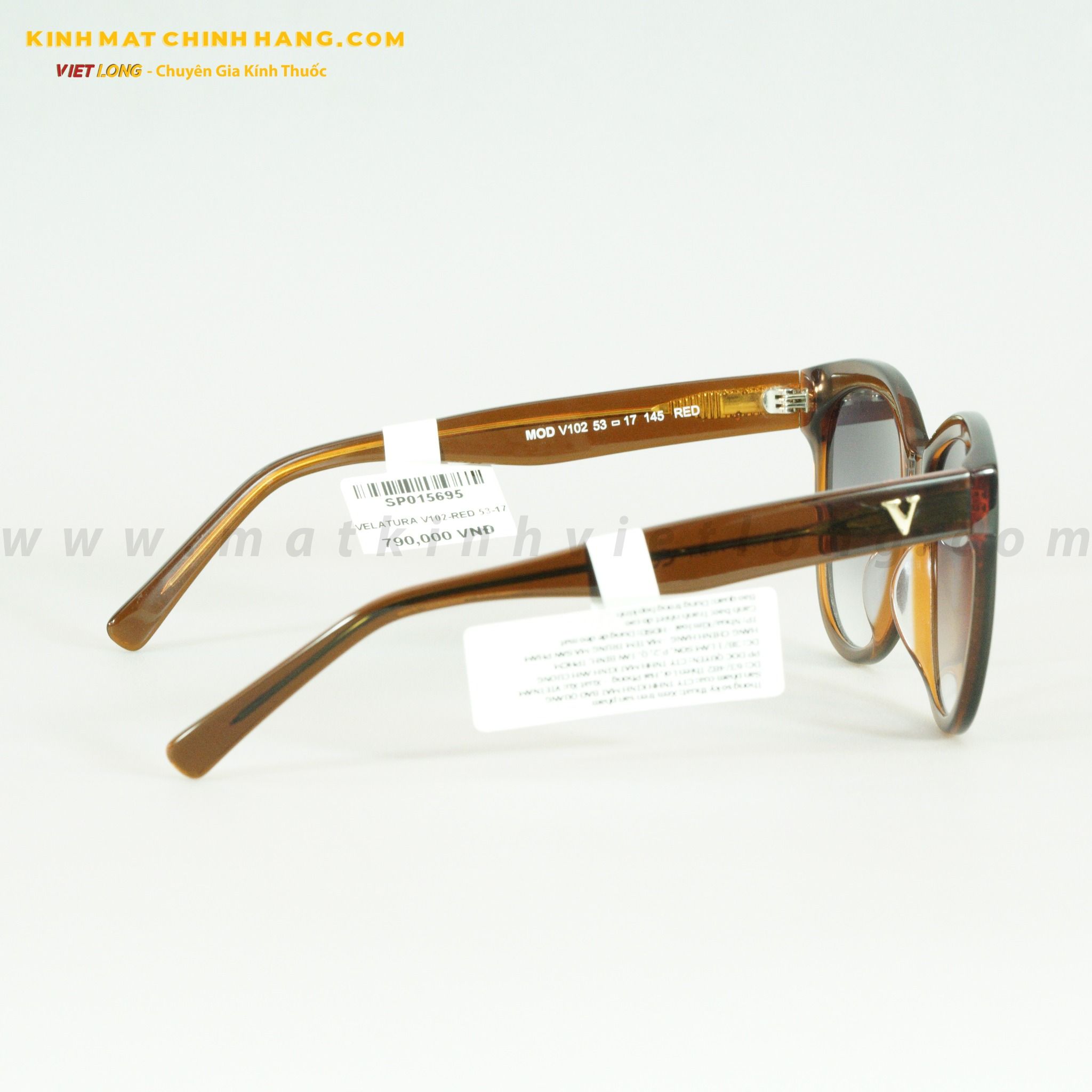  KÍNH MÁT VELATURA V102-RED 53-17 