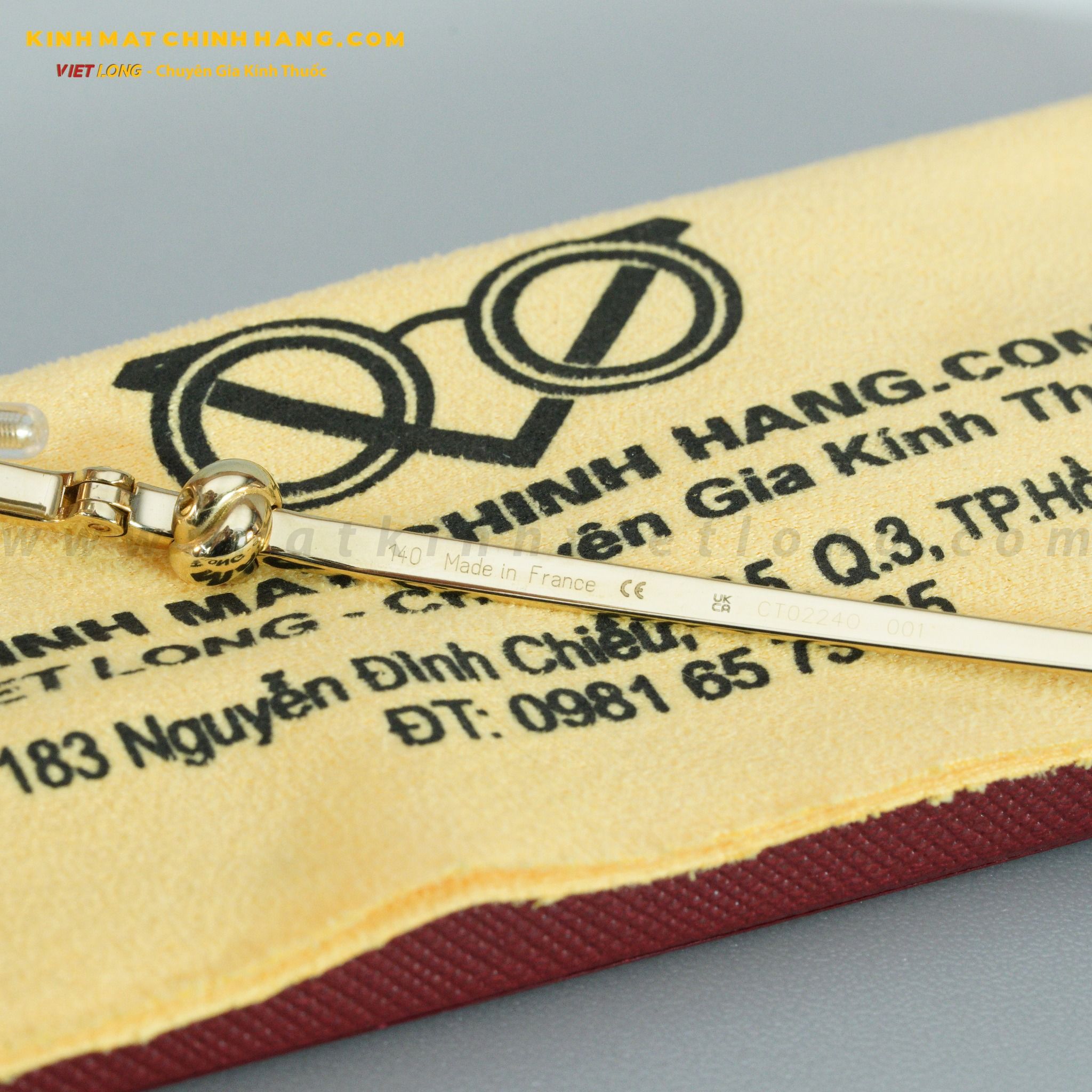  GỌNG KÍNH CARTIER CT0224O-001 54-16 