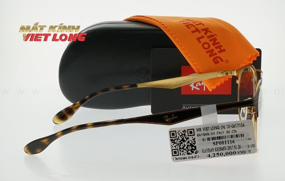  GỌNG KÍNH RAYBAN RB3545V-2917 51-20 