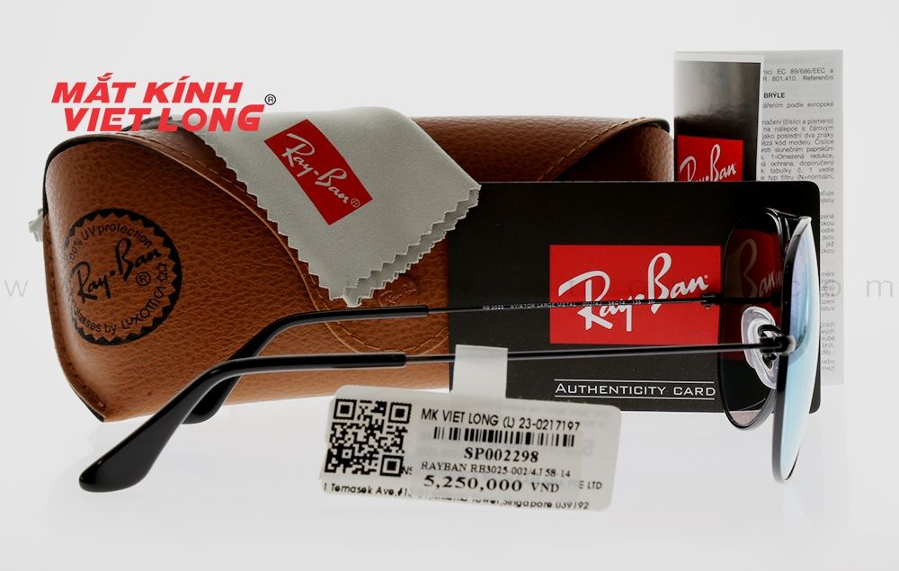  KÍNH MÁT RAYBAN RB3025-002/4J 58-14 