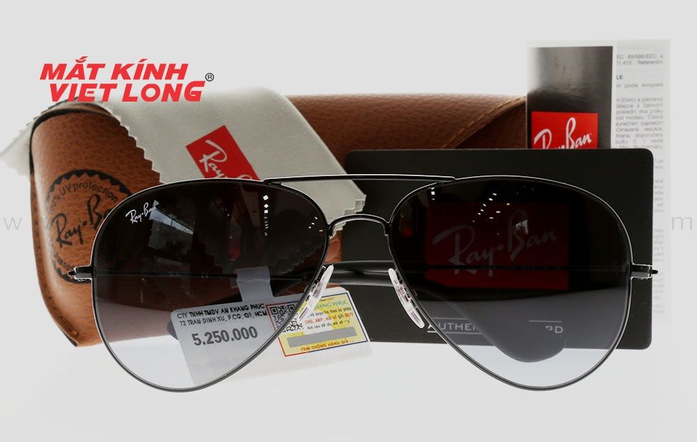  KÍNH MÁT RAYBAN RB3558-002/8G 58-14 