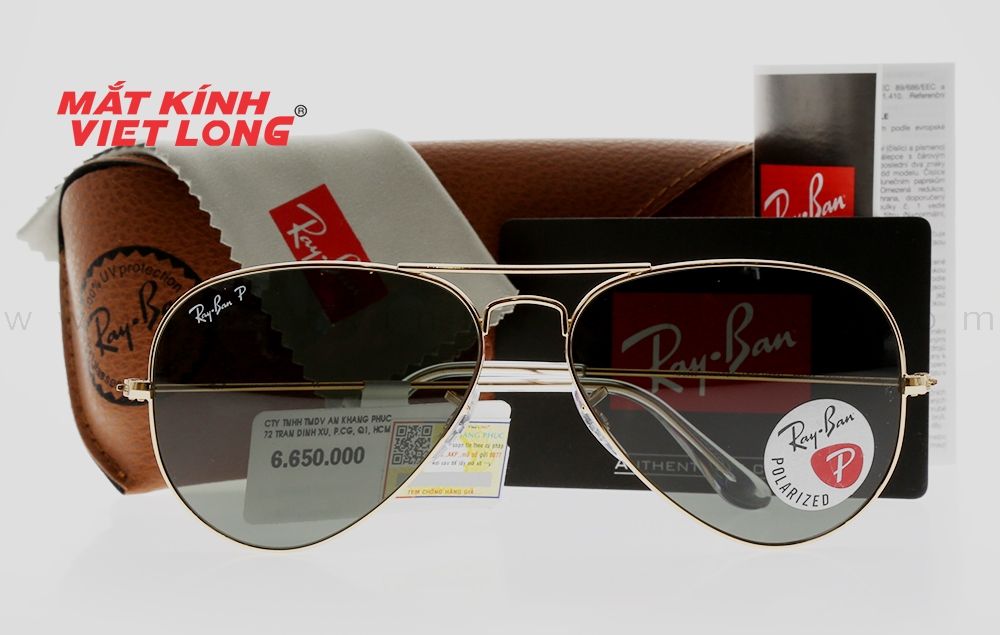  KÍNH MÁT RAYBAN RB3025-001/58 58-14 