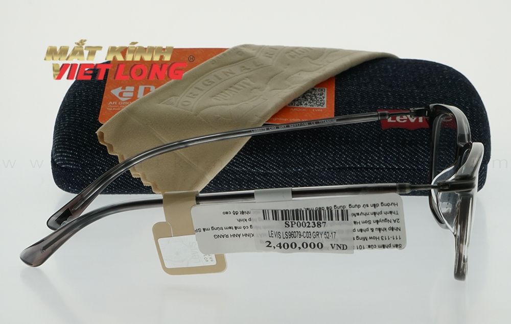  GỌNG KÍNH LEVIS LS96079-C03 GRY 52-17 