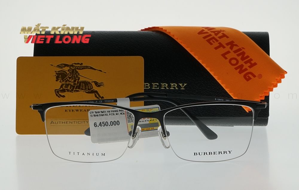  GỌNG KÍNH BURBERRY B1284TD-1007 54-17 