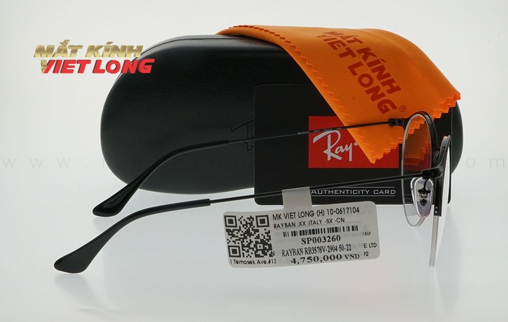  GỌNG KÍNH RAYBAN RB3578V-2904 50-22 