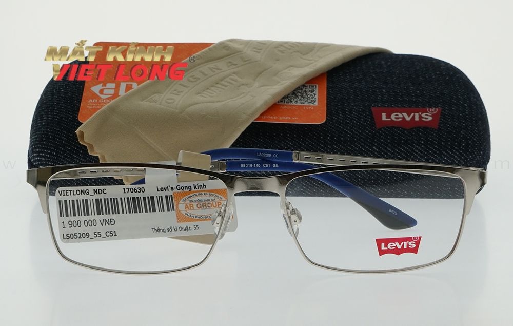  GỌNG KÍNH LEVIS LS05209-C51 SIL 55-16 