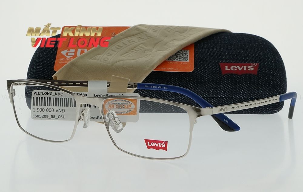  GỌNG KÍNH LEVIS LS05209-C51 SIL 55-16 