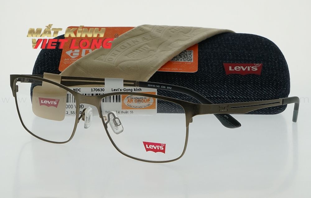  GỌNG KÍNH LEVIS LS05212-C05 BRZ 55-16 