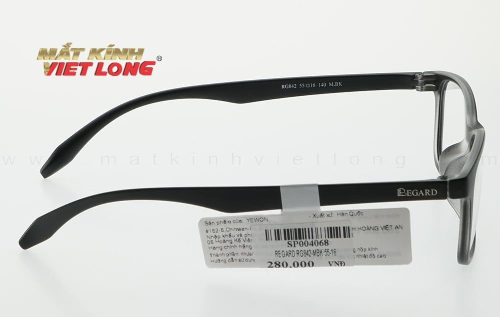  GỌNG KÍNH REGARD RG842-MBK 55-16 