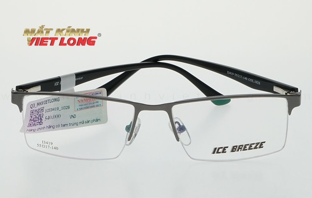  GỌNG KÍNH ICE BREEZE I3419-102S 55-17 