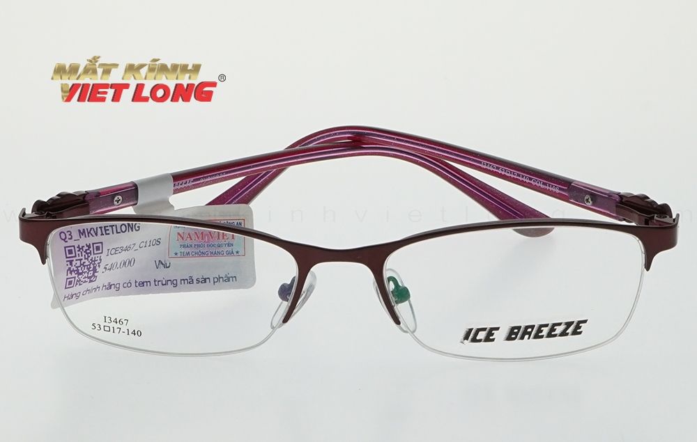  GỌNG KÍNH ICE BREEZE I3467-110S 53-17 