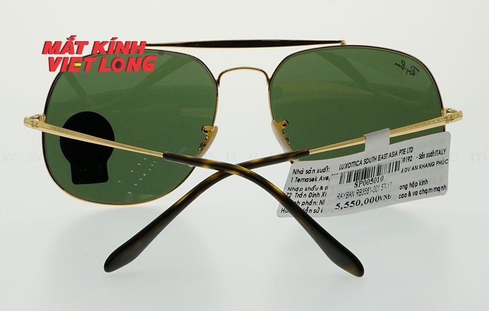  KÍNH MÁT RAYBAN RB3561-001 57-17 