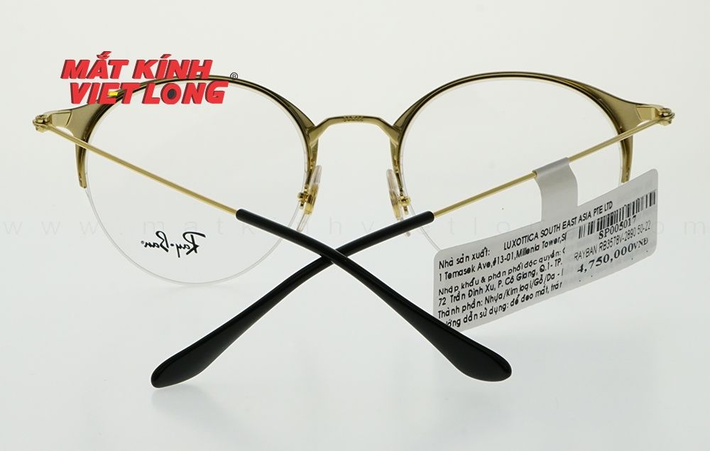  GỌNG KÍNH RAYBAN RB3578V-2890 50-22 