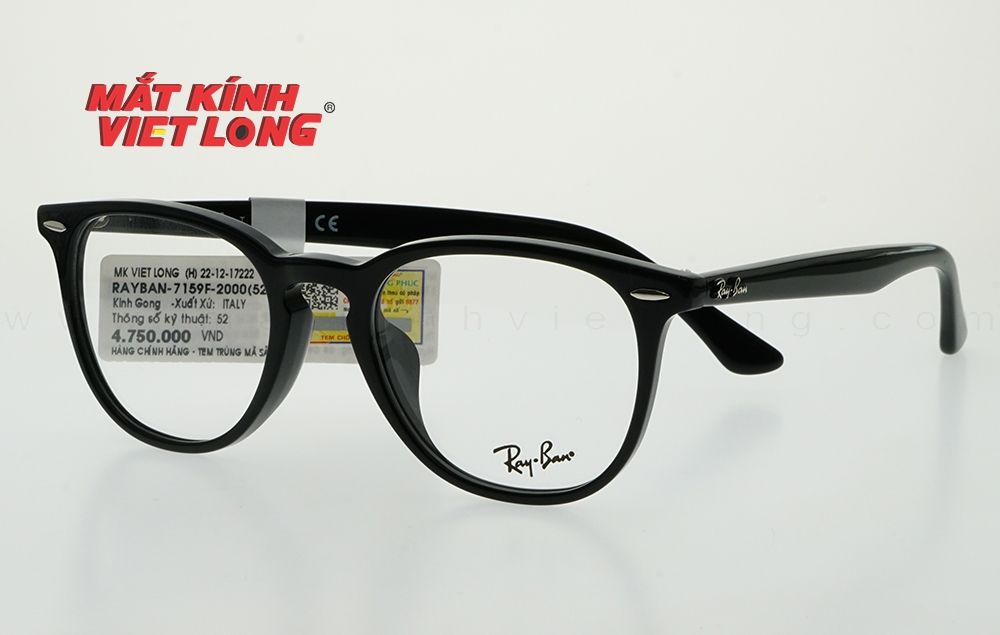  GỌNG KÍNH RAYBAN RB7159F-2000 52-20 