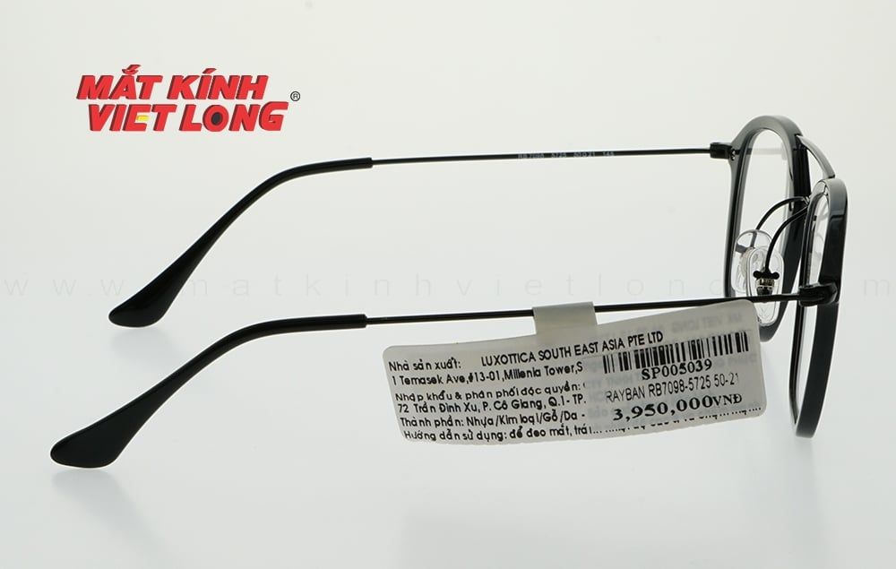  GỌNG KÍNH RAYBAN RB7098-5725 50-21 