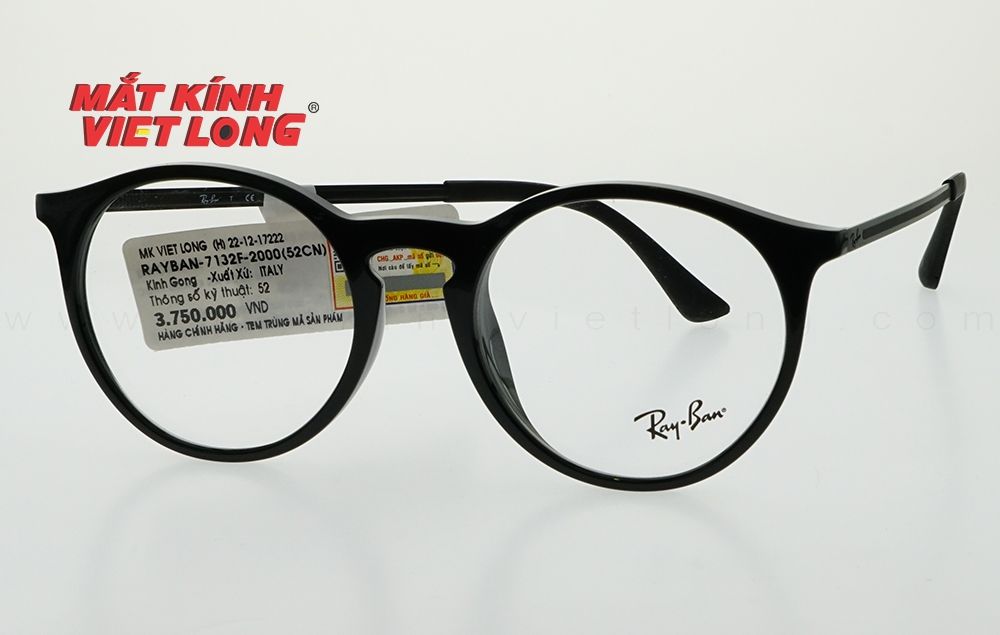  GỌNG KÍNH RAYBAN RB7132F-2000 52-20 