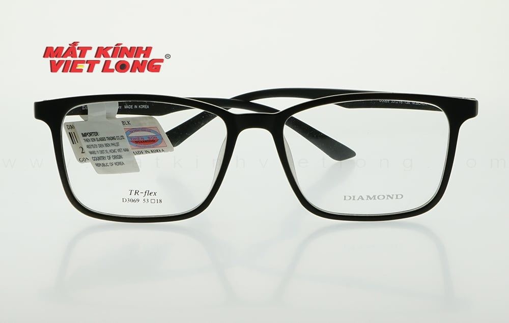  GỌNG KÍNH DIAMOND D3069-M.BLACK 53-18 