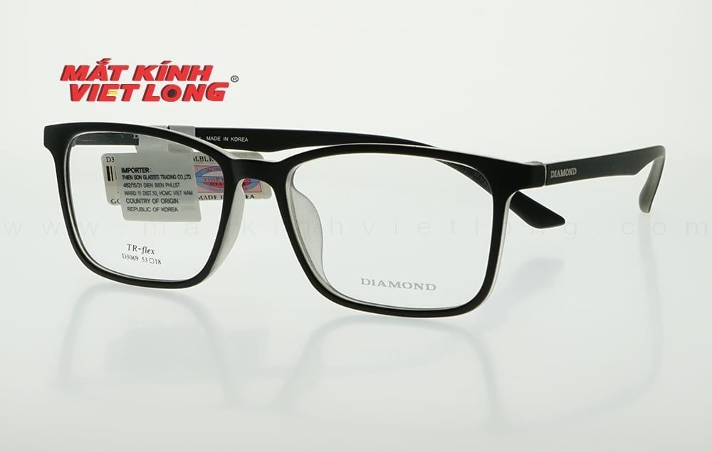  GỌNG KÍNH DIAMOND D3069-M.BLACK 53-18 