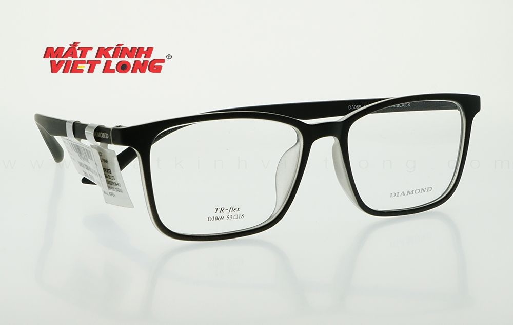  GỌNG KÍNH DIAMOND D3069-M.BLACK 53-18 