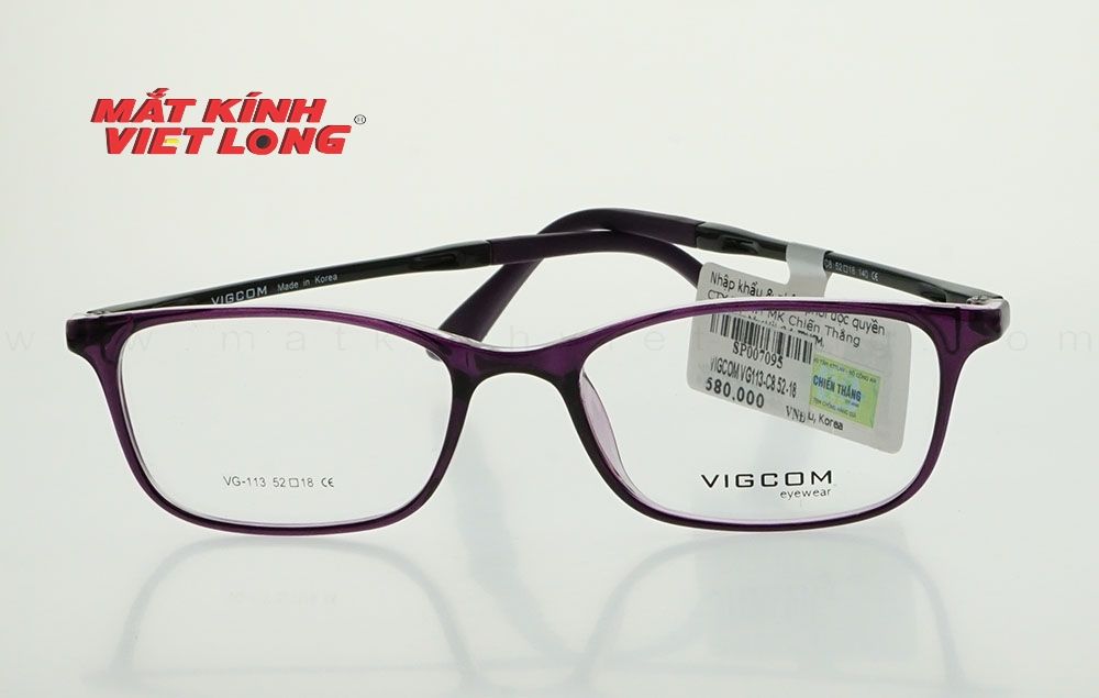  GỌNG KÍNH VIGCOM VG113-C8 52-18 