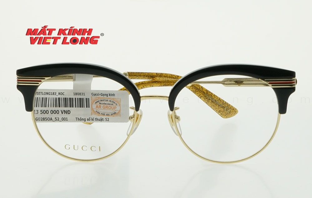  GỌNG KÍNH GUCCI GG0285OA-001 52-18 