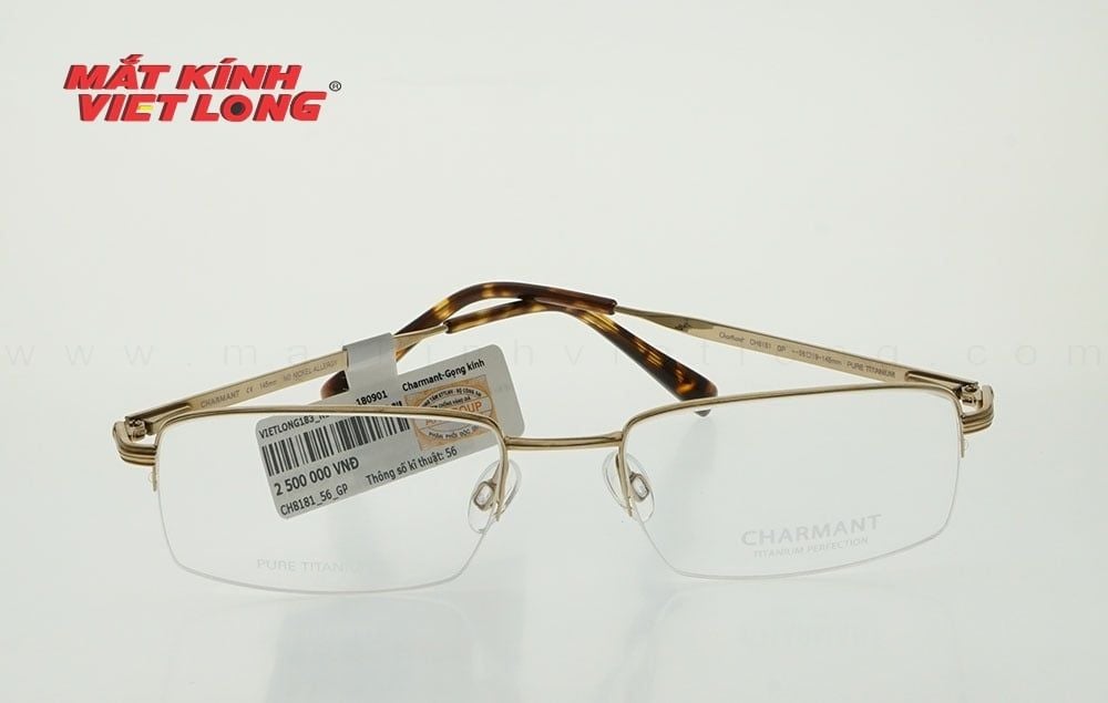  GỌNG KÍNH CHARMANT CH8181-GP 56-19 