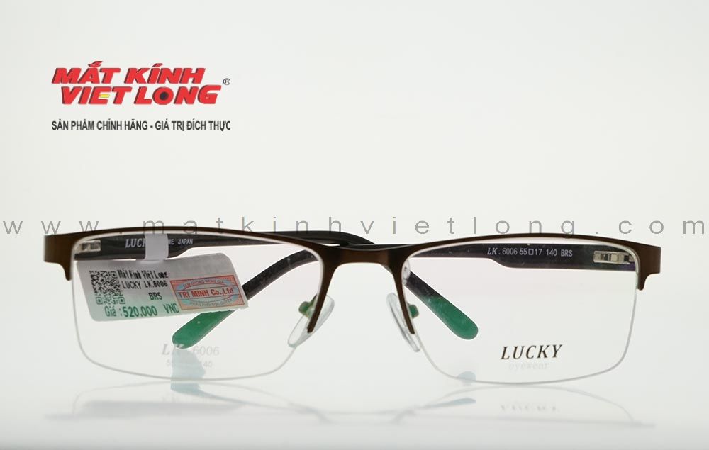  GỌNG KÍNH LUCKY LK6006-BRS 55-17 