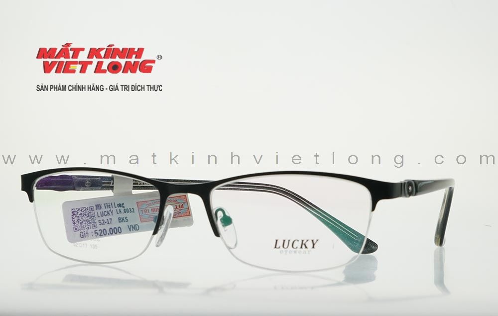  GỌNG KÍNH LUCKY LK6032-BKS 52-17 