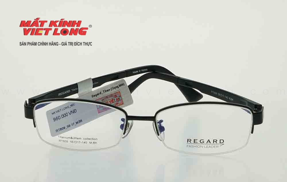  GỌNG KÍNH REGARD RT609-MBK 56-17 