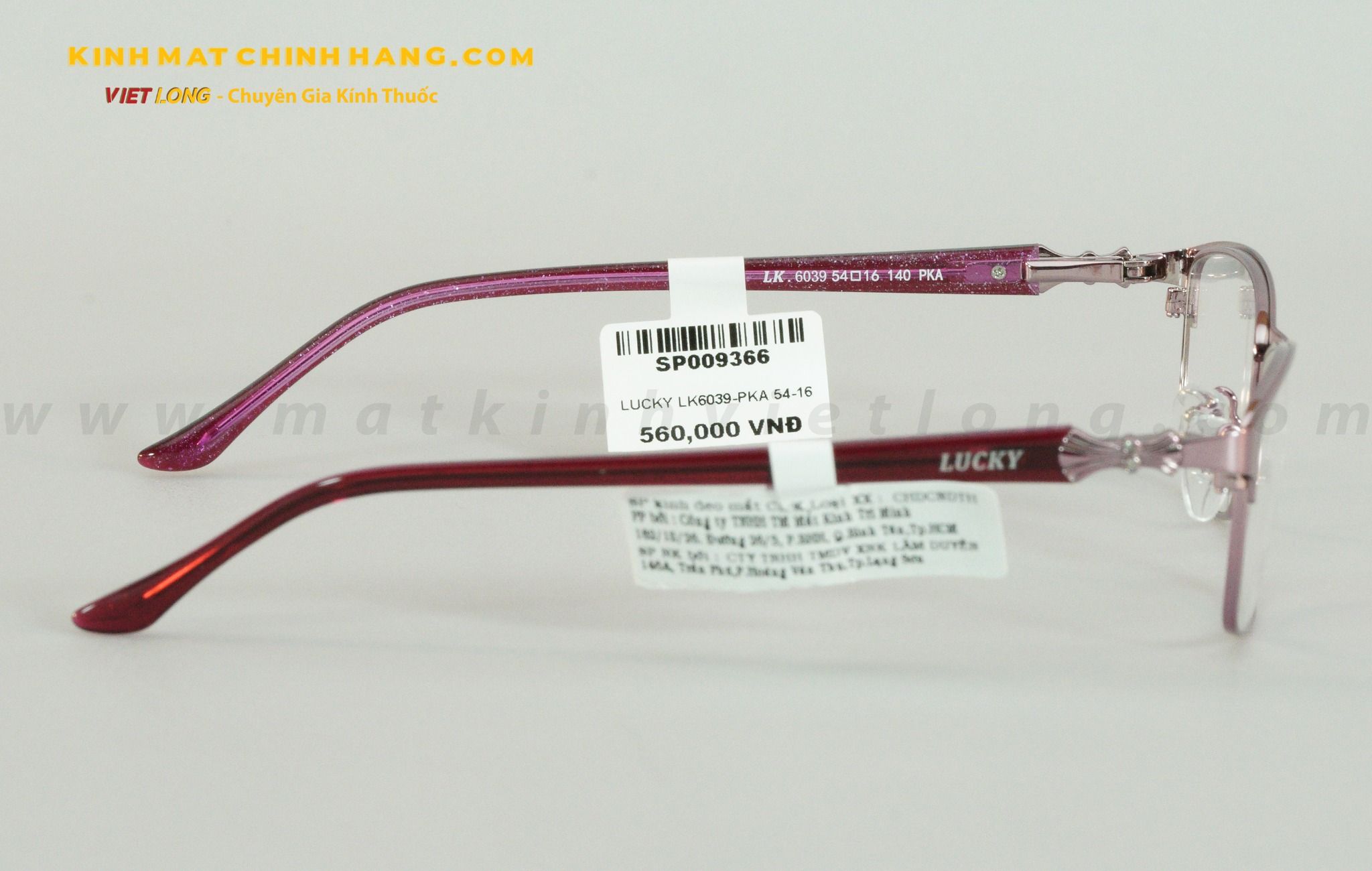  GỌNG KÍNH LUCKY LK6039-PKA 54-16 