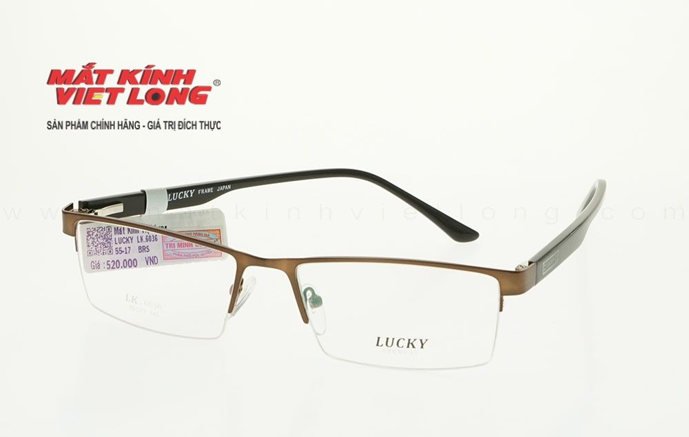  GỌNG KÍNH LUCKY LK6036-BRS 55-17 