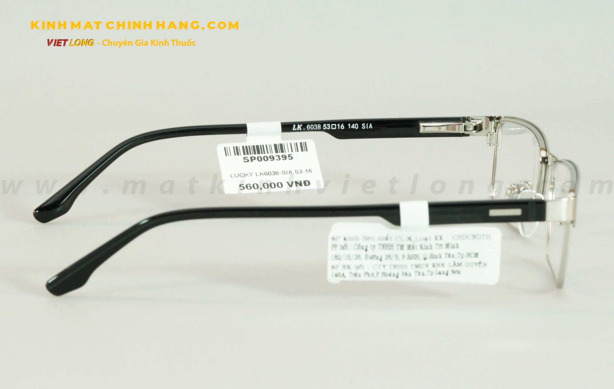  GỌNG KÍNH LUCKY LK6038-SIA 53-16 