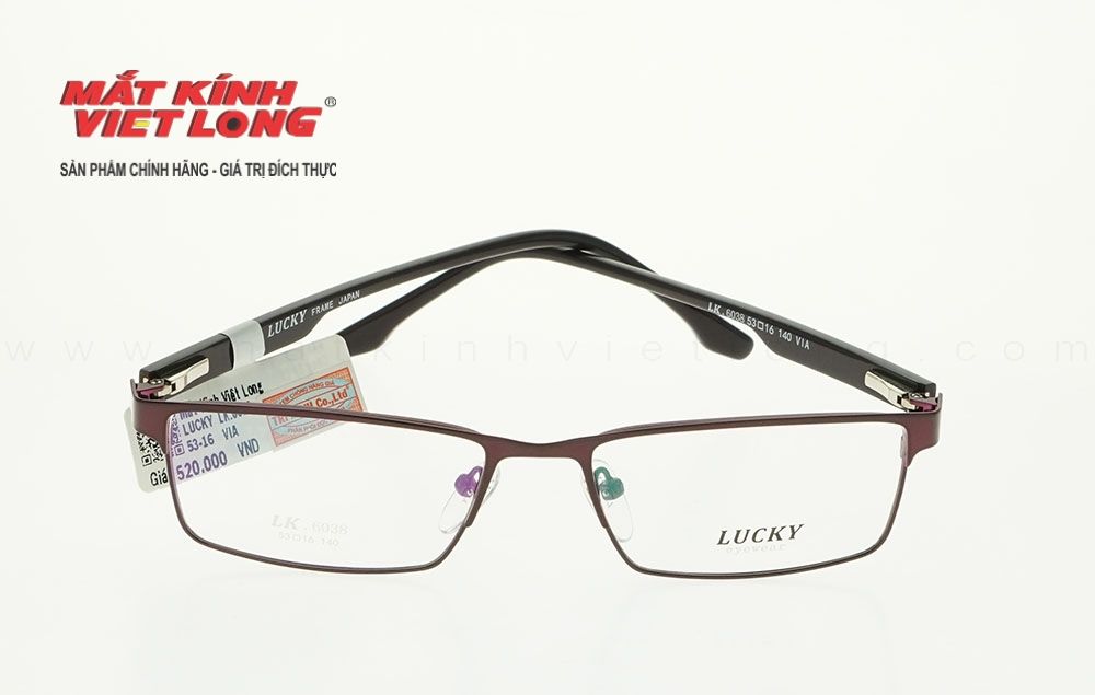  GỌNG KÍNH LUCKY LK6038-VIA 53-16 