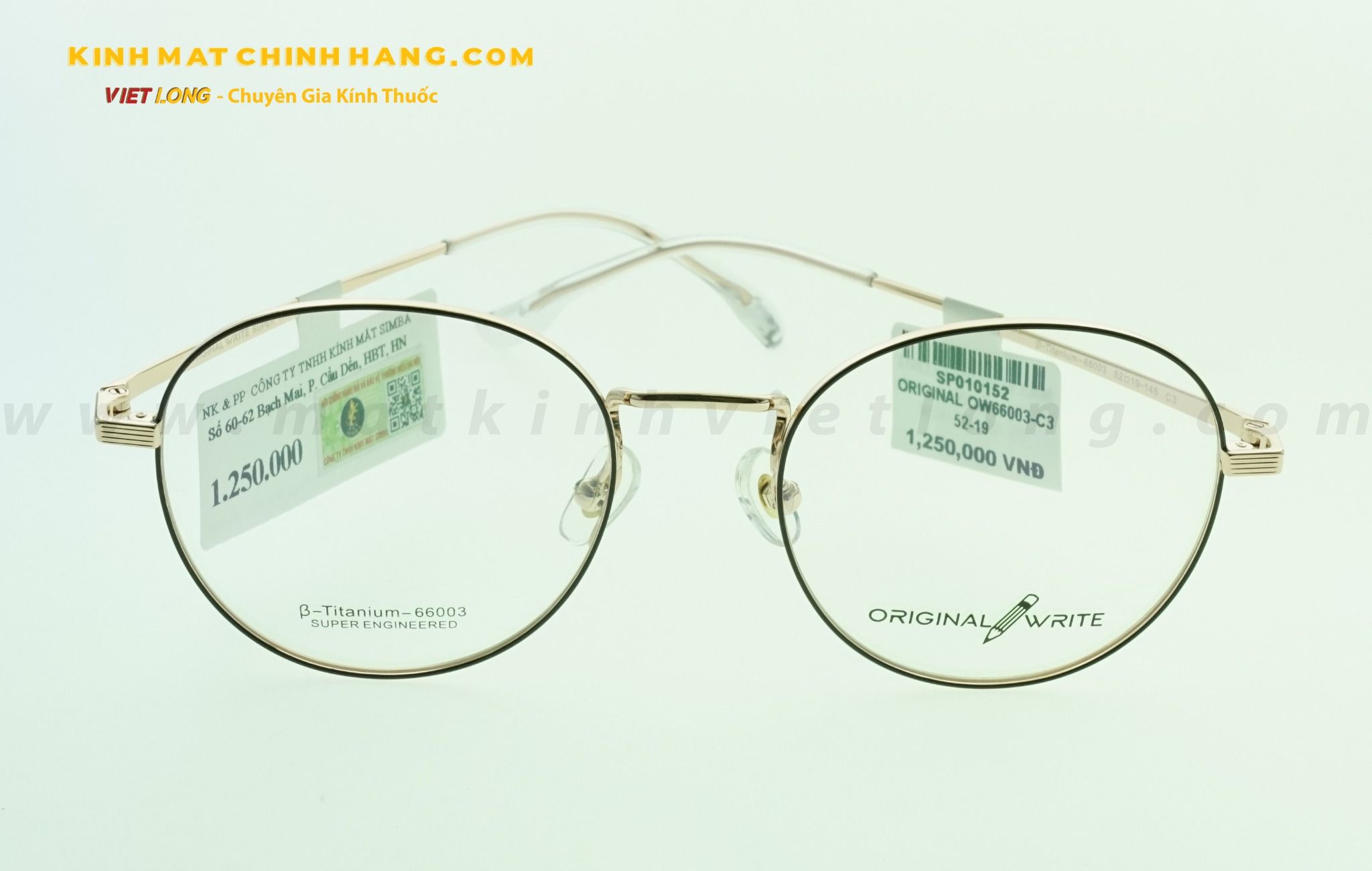  GỌNG KÍNH ORIGINAL OW66003-C3 52-19 