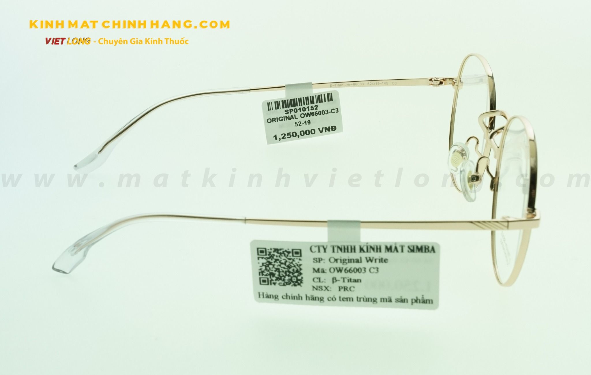  GỌNG KÍNH ORIGINAL OW66003-C3 52-19 