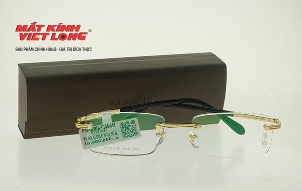  GỌNG KÍNH 18K SOLID GOLD YK-50 55-19 