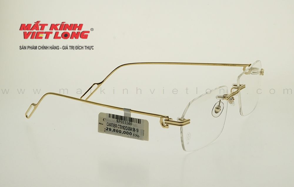  GỌNG KÍNH CARTIER CT0162O-004 58-19 