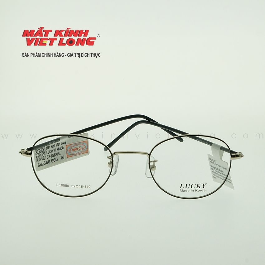  GỌNG KÍNH LUCKY LK8050-BK/SI 52-18 