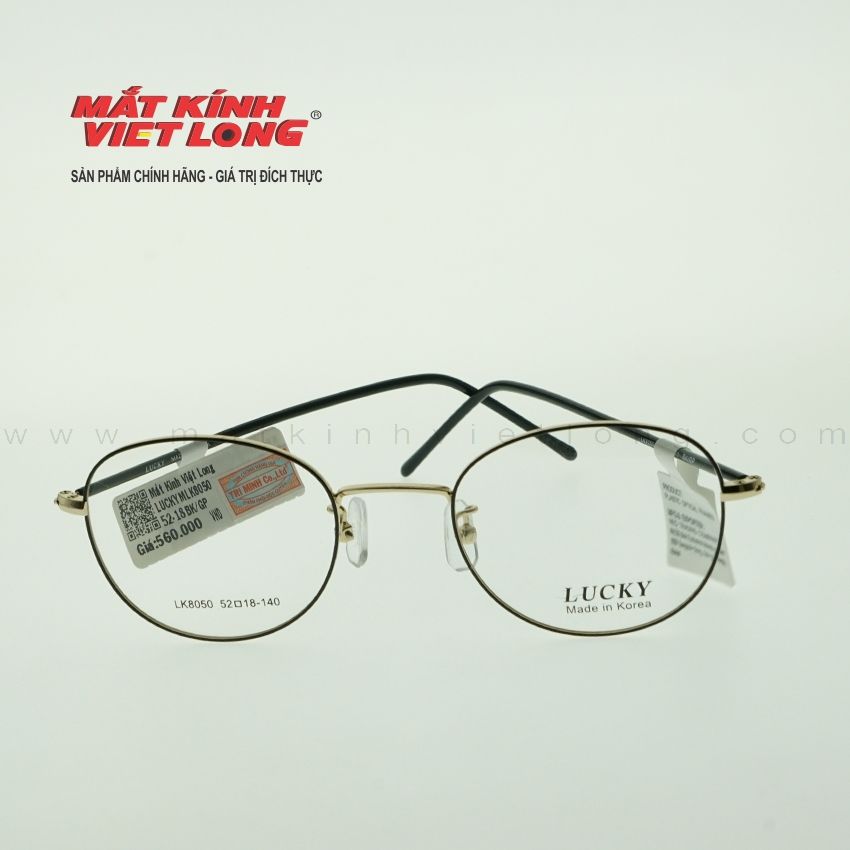  GỌNG KÍNH LUCKY LK8050-BK/GP 52-18 