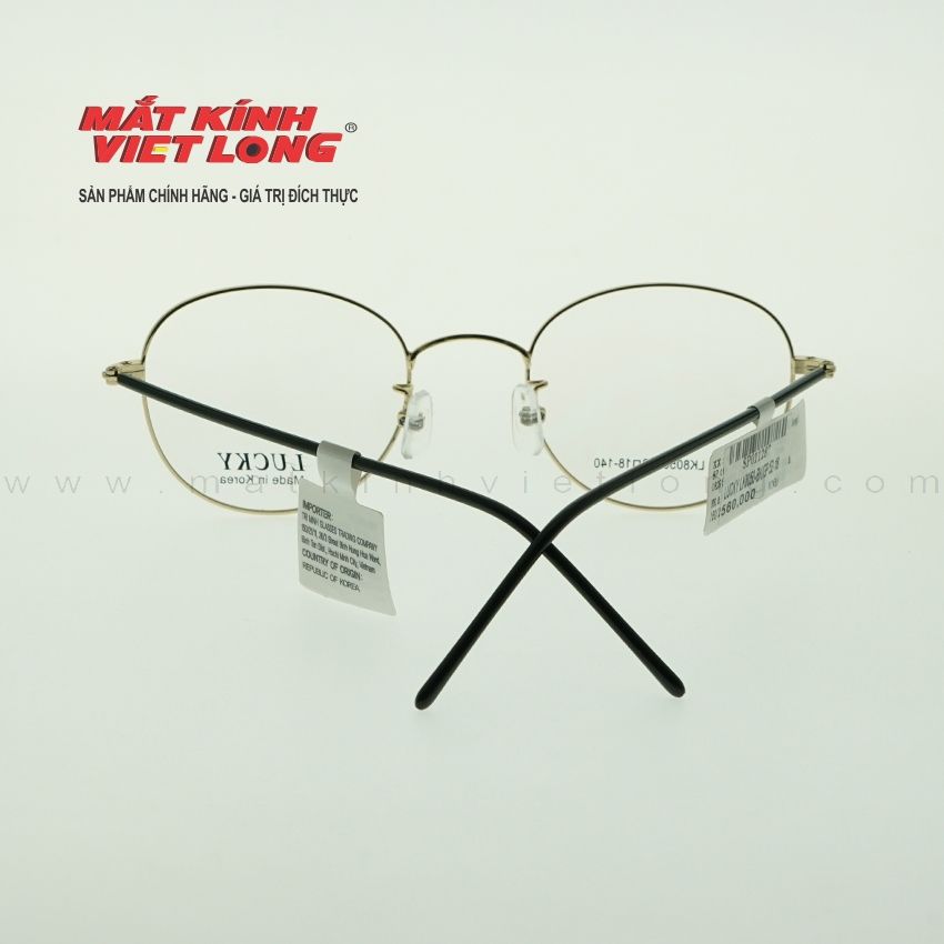  GỌNG KÍNH LUCKY LK8050-BK/GP 52-18 