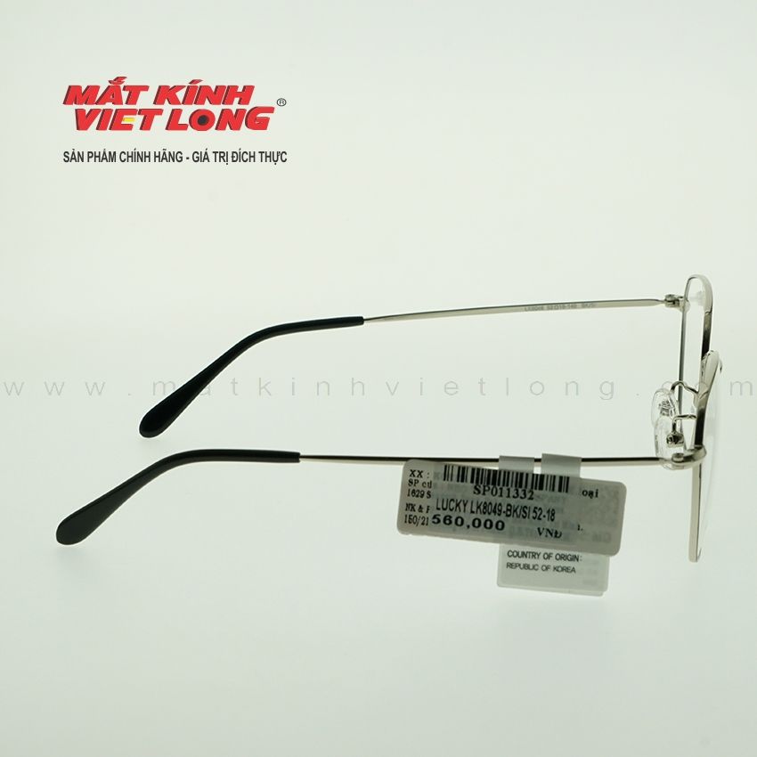  GỌNG KÍNH LUCKY LK8049-BK/SI 52-18 