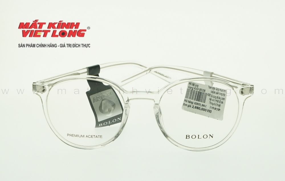  GỌNG KÍNH BOLON BJ3075-B90 50-20 