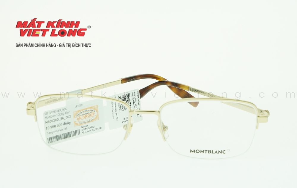  GỌNG KÍNH MONTBLANC MB0028O-002 56-18 