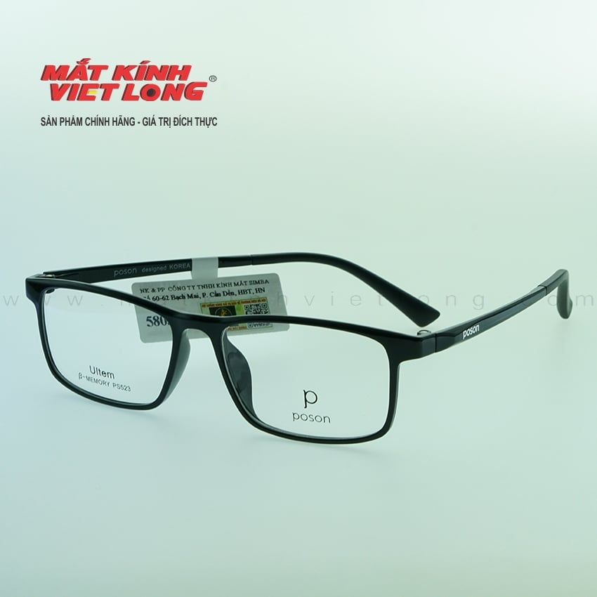 Ps523 GỌNG KÍNH POSON PS523-C1 54-16 – VIỆT LONG - Chăm sóc mắt với thời trang