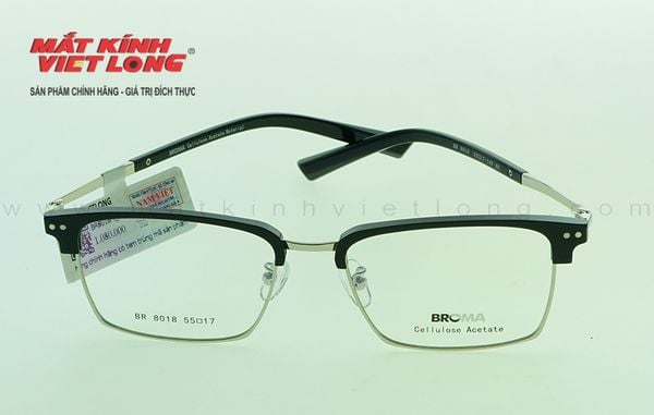  GỌNG KÍNH BROMA BR8018-BK 55-17 