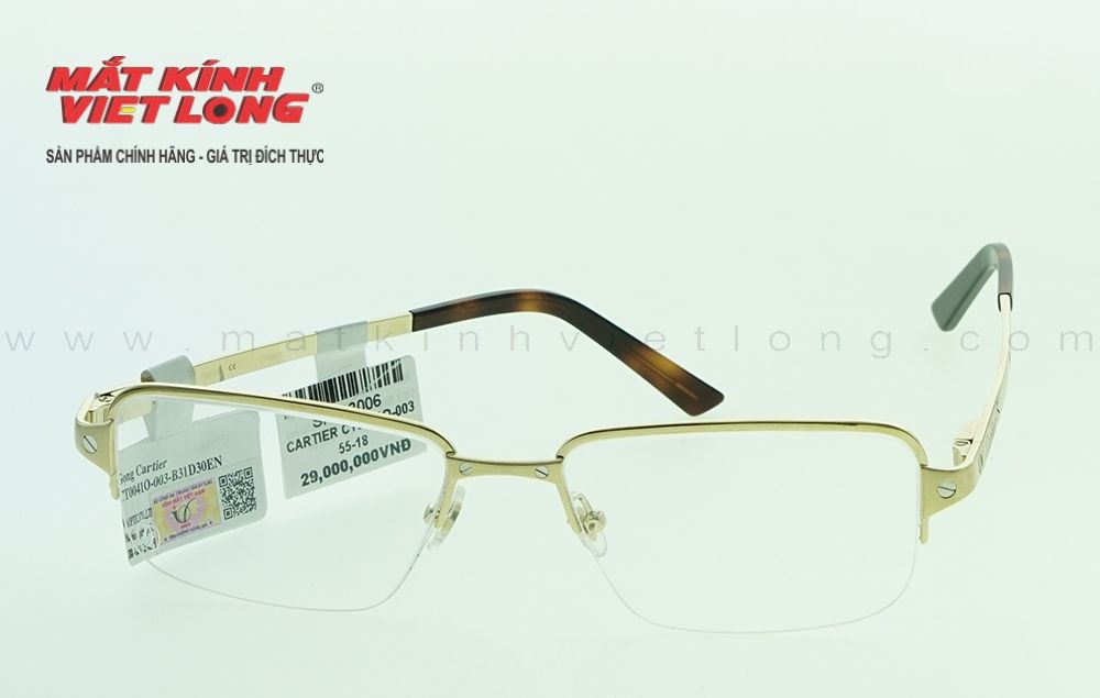  GỌNG KÍNH CARTIER CT0041O-003 55-18 